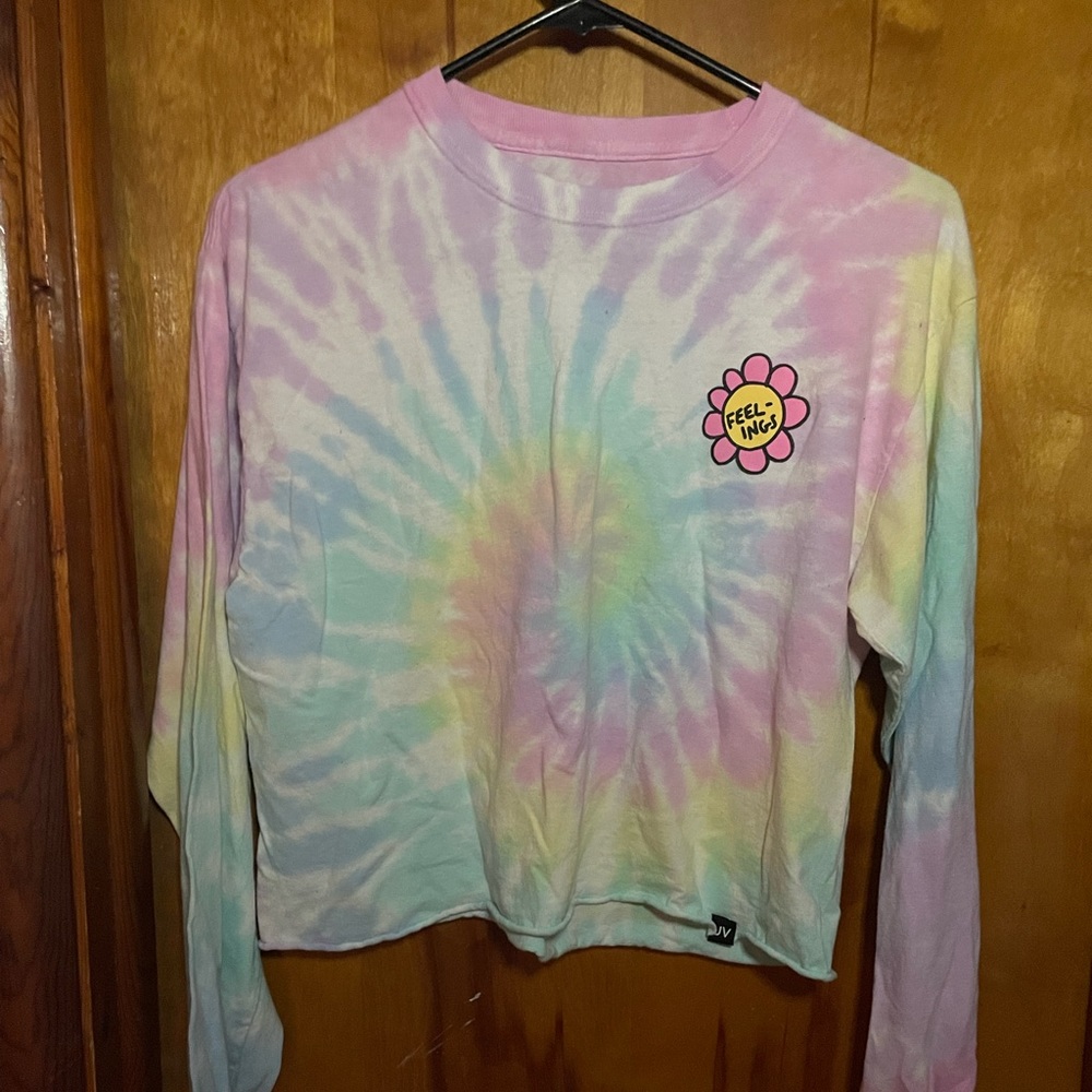 Jac Vanek long sleeve tie dye tee size medium